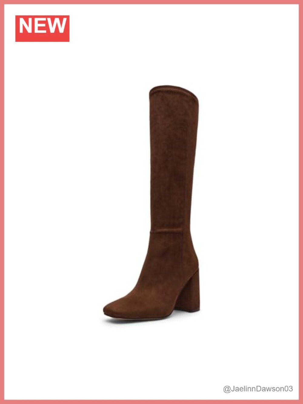 Steve Madden Lizah Block Heel Equestrian Boot PU Leather Calf High